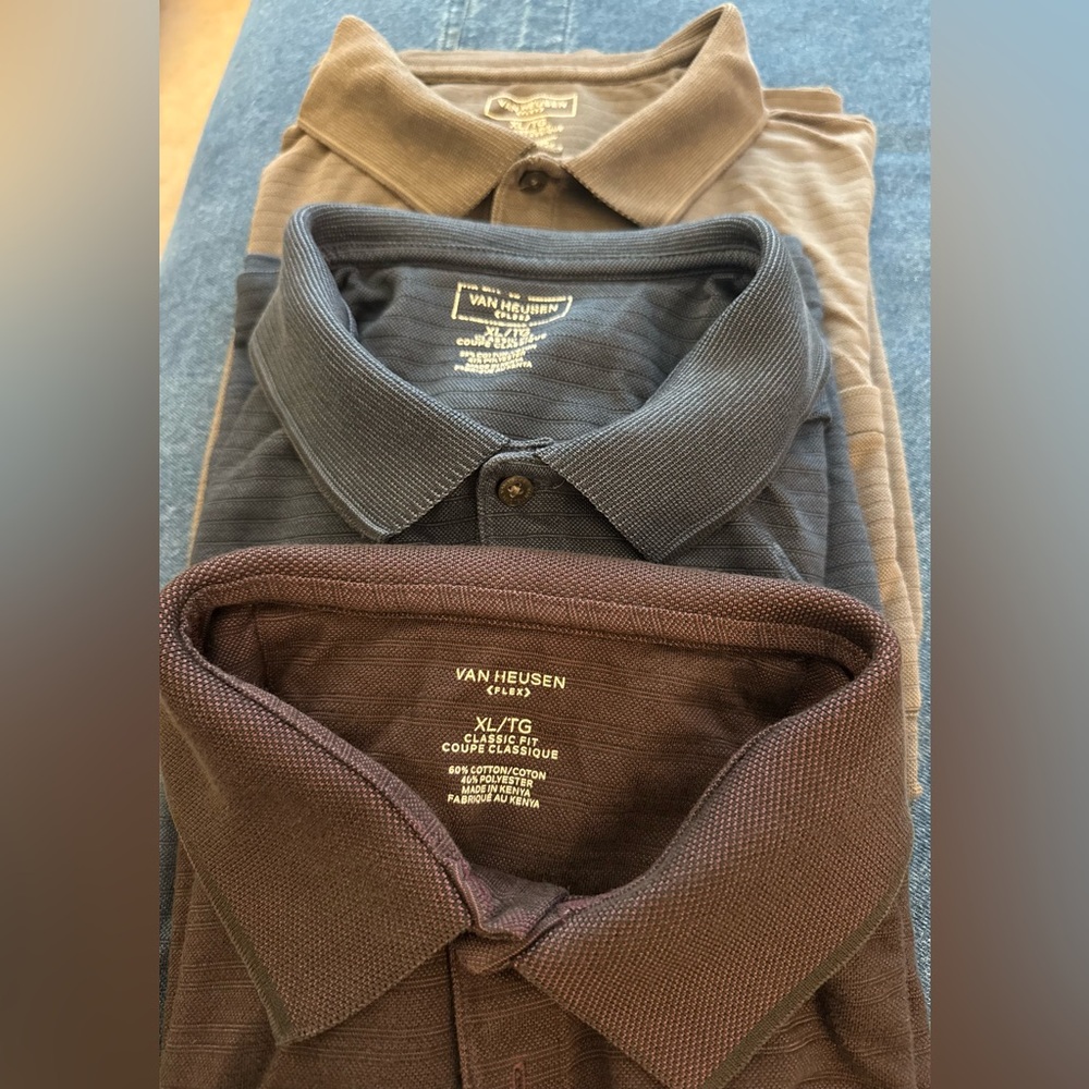 Van Heusen XL Men's Short-Sleeve Polo shirts with Chest Pocket